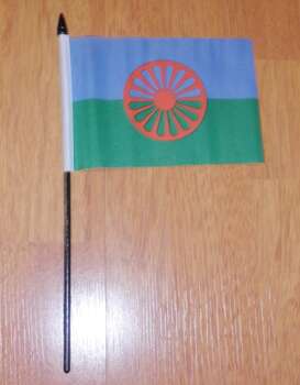 ROMANI HANDFLAGGA 15X10CM