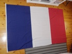 FRANKRIKE SYDD FLAGGA PREMINUM KVALITET 240X150CM FÖR FLAGGSTÅNG 10 METER