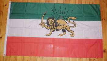 IRAN FLAGGA LEJON 90X60CM