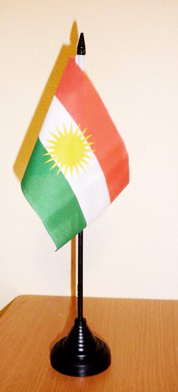 KURDISTAN HANDFLAGGA 15X10CM