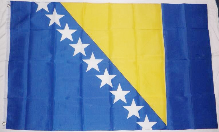 BOSNIEN-HERCEGOVINA FLAGGA 90X60CM