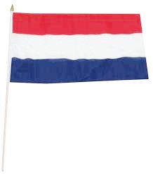 NEDERLÄNDERNA HANDFLAGGA 45X30CM