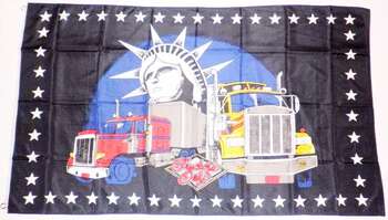 TRUCKERS ONLY FLAGGA 150X90CM