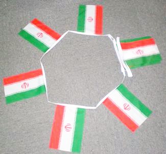IRAN FLAGGSPEL 6 METER LÅNGT MED 20 FLAGGOR