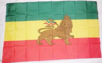 ETIOPIEN FLAGGA LEJON 150X90CM