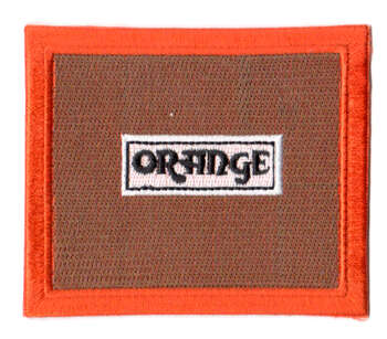 Orange tygmärke - patch 90x76mm