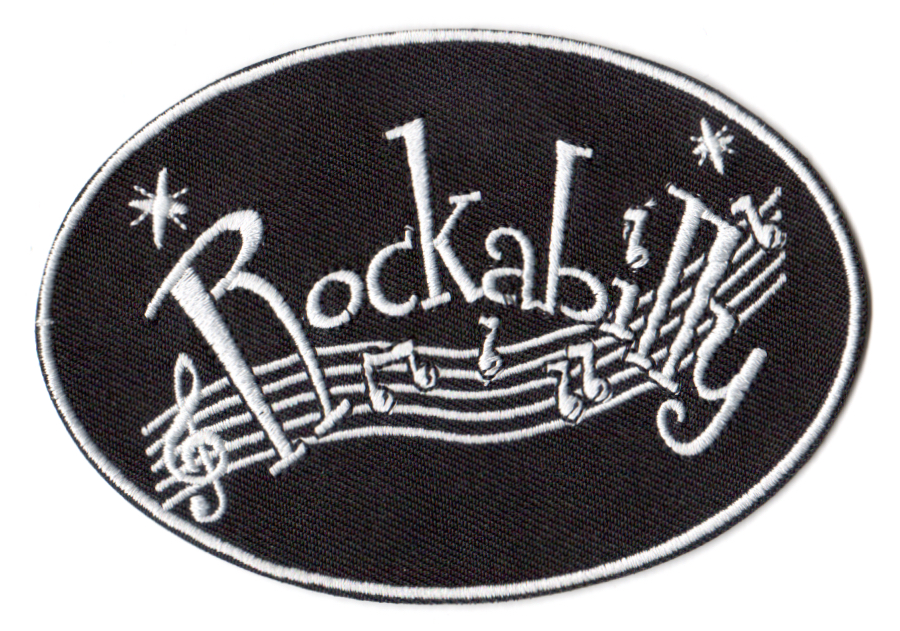 Rockabilly tygmärke - patch 105x73mm