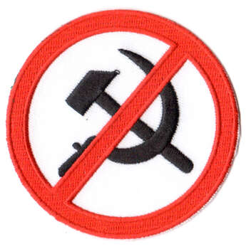 Anti USSR - Anti kommunist tygmärke - patch 75mm