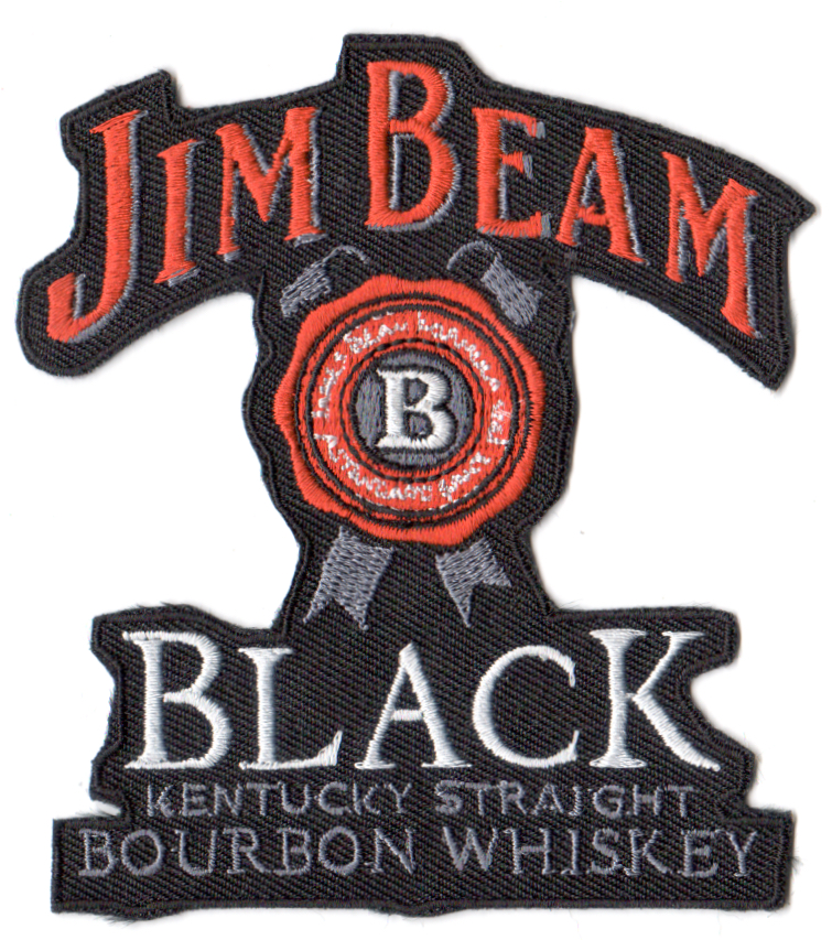 Jim Beam tygmärke - patch 100x90mm