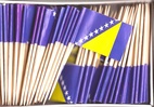 BOSNIEN-HERCEGOVINA COCKTAILFLAGGOR 100st