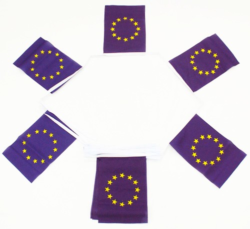 EU FLAGGSPEL 6 METER LÅNGT MED 20 FLAGGOR