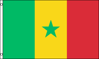 SENEGAL FLAGGA 240X150CM *Läs beskrivningen*