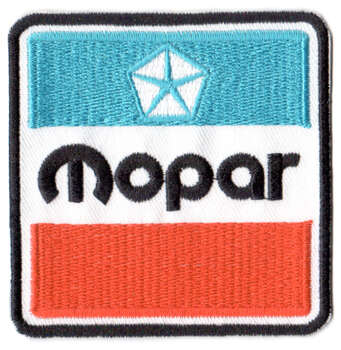 MOPAR TYGMÄRKE 75X75mm