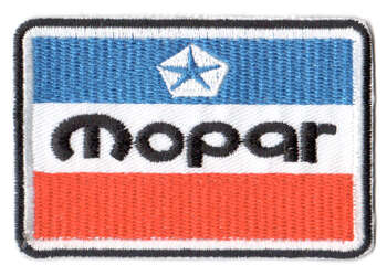 MOPAR TYGMÄRKE 77X50mm