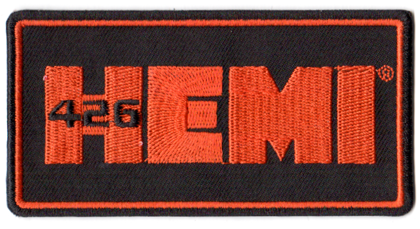 HEMI 426 TYGMÄRKE 101X51mm