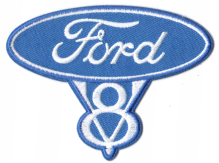 FORD V8 TYGMÄRKE 97x73mm