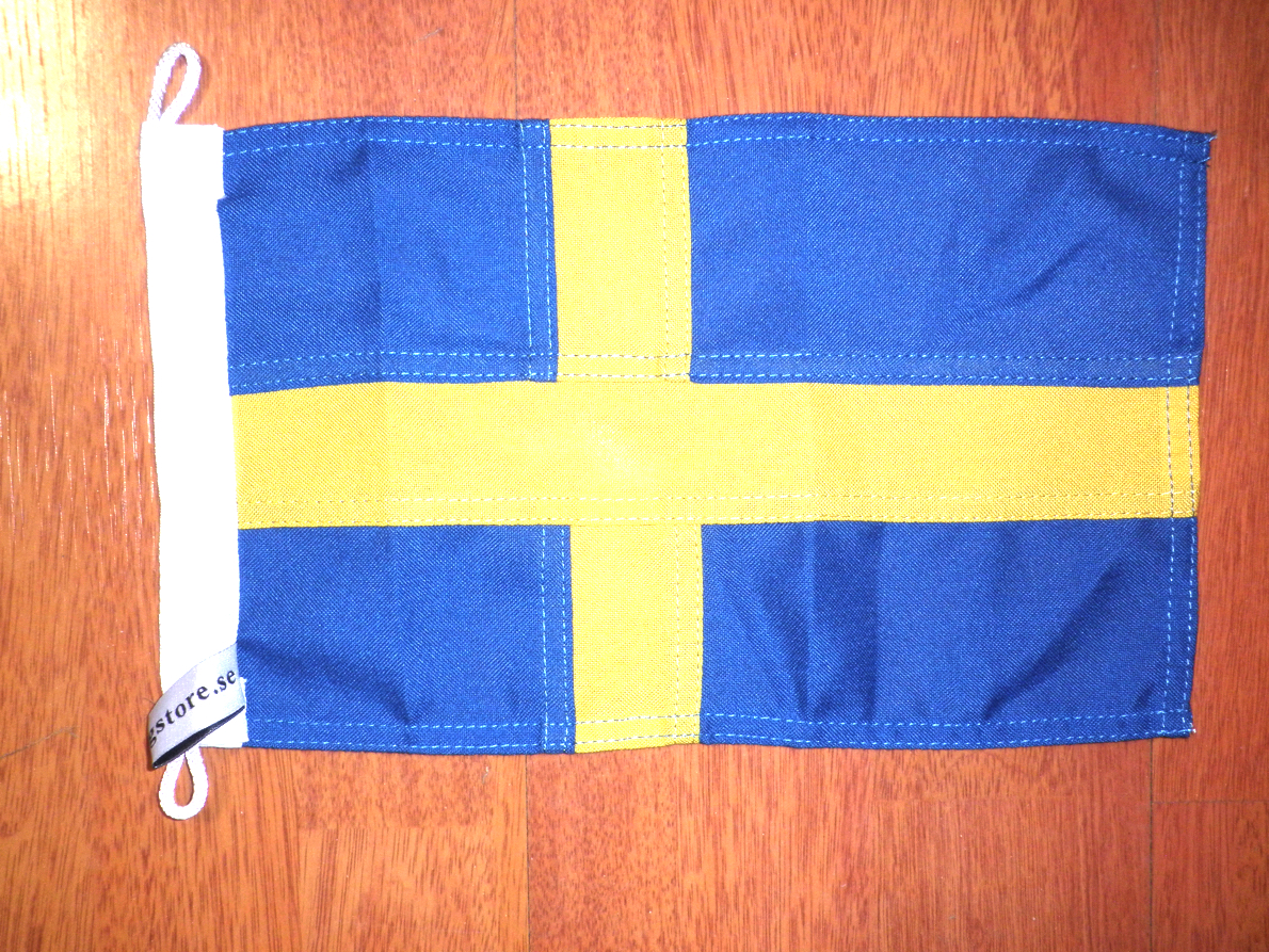 SVERIGE SYDD FLAGGA PREMINUM KVALITET 30X20CM