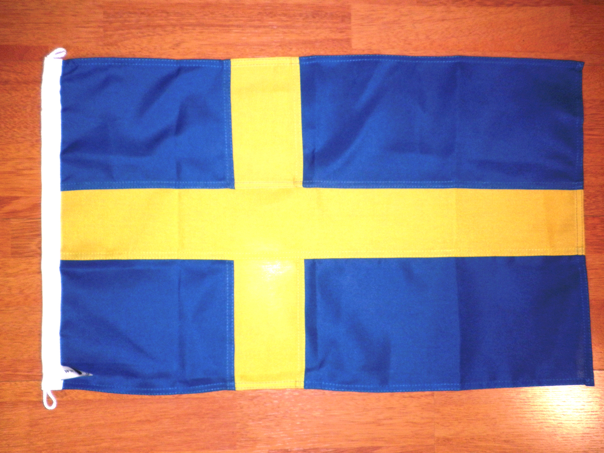 SVERIGE SYDD FLAGGA LÄMPLIG SOM BÅTFLAGGA/FASADFLAGGA PREMINUM 70X44CM