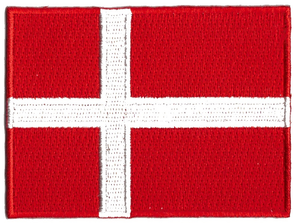 DANMARK TYGMÄRKE 77x58mm