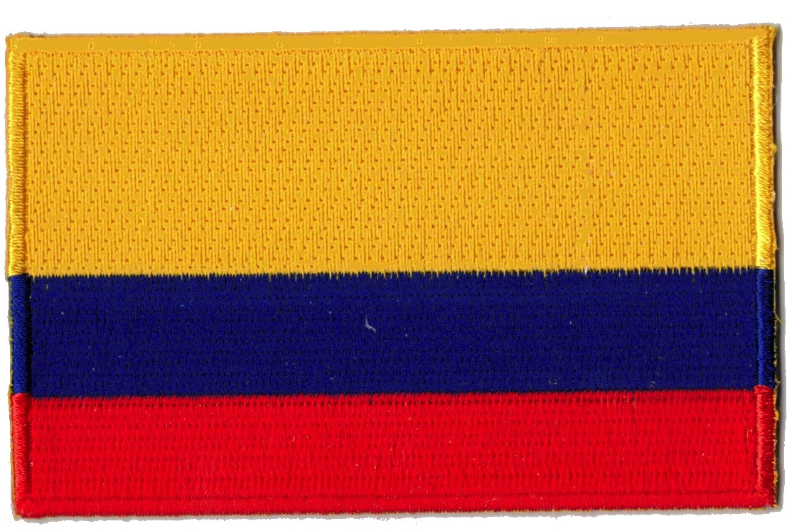 COLOMBIA TYGMÄRKE 90x58mm