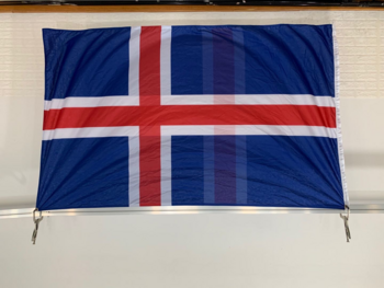 ISLAND FLAGGA 2:SORTERING SE BESKRIVNING 240X150CM FÖR FLAGGSTÅNG 10 METER