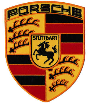 PORSCHE RYGGMÄRKE 170x132mm