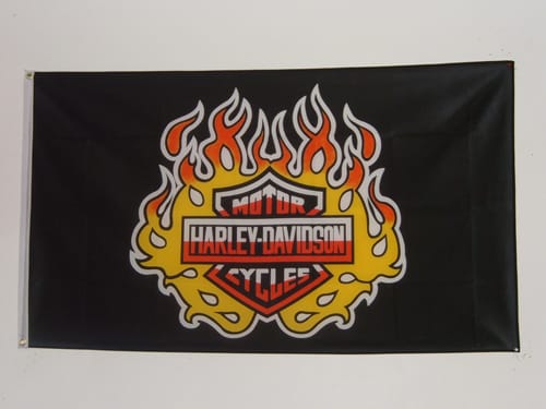 HARLEY DAVIDSON JÄTTESTOR VÄGGFLAGGA 240x150CM *Läs beskrivningen*