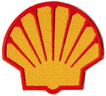 SHELL TYGMÄRKE 76x70mm