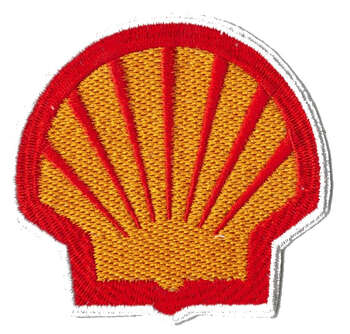 SHELL TYGMÄRKE 82x80mm