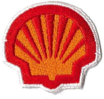 SHELL TYGMÄRKE 46x42mm