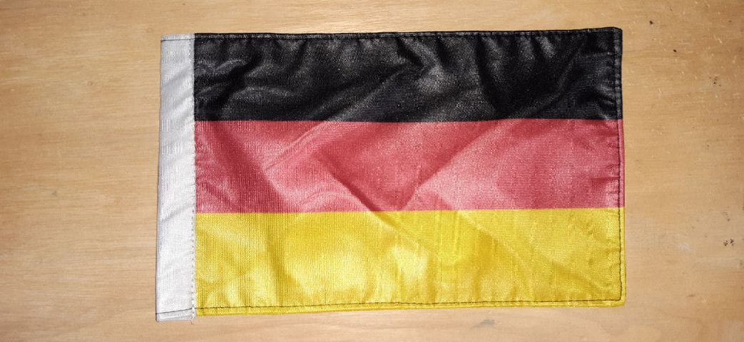 TYSKLAND FLAGGA 21X14CM