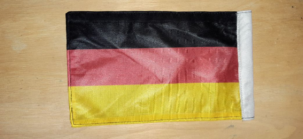 TYSKLAND FLAGGA 21X14CM