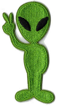 Alien tygmärke - patch 76x40mm