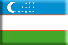 Uzbekistan-flaggor