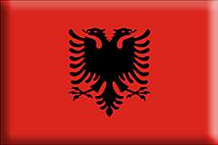 Albanien-flaggor