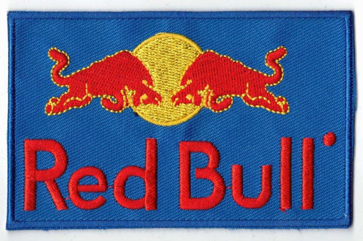 RED BULL TYGMÄRKE 100x62mm