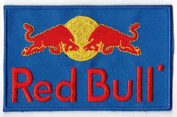 RED BULL TYGMÄRKE 100x62mm