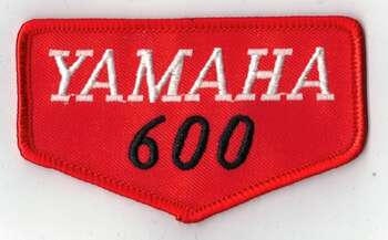 YAMAHA 600 TYGMÄRKE ca90x54mm