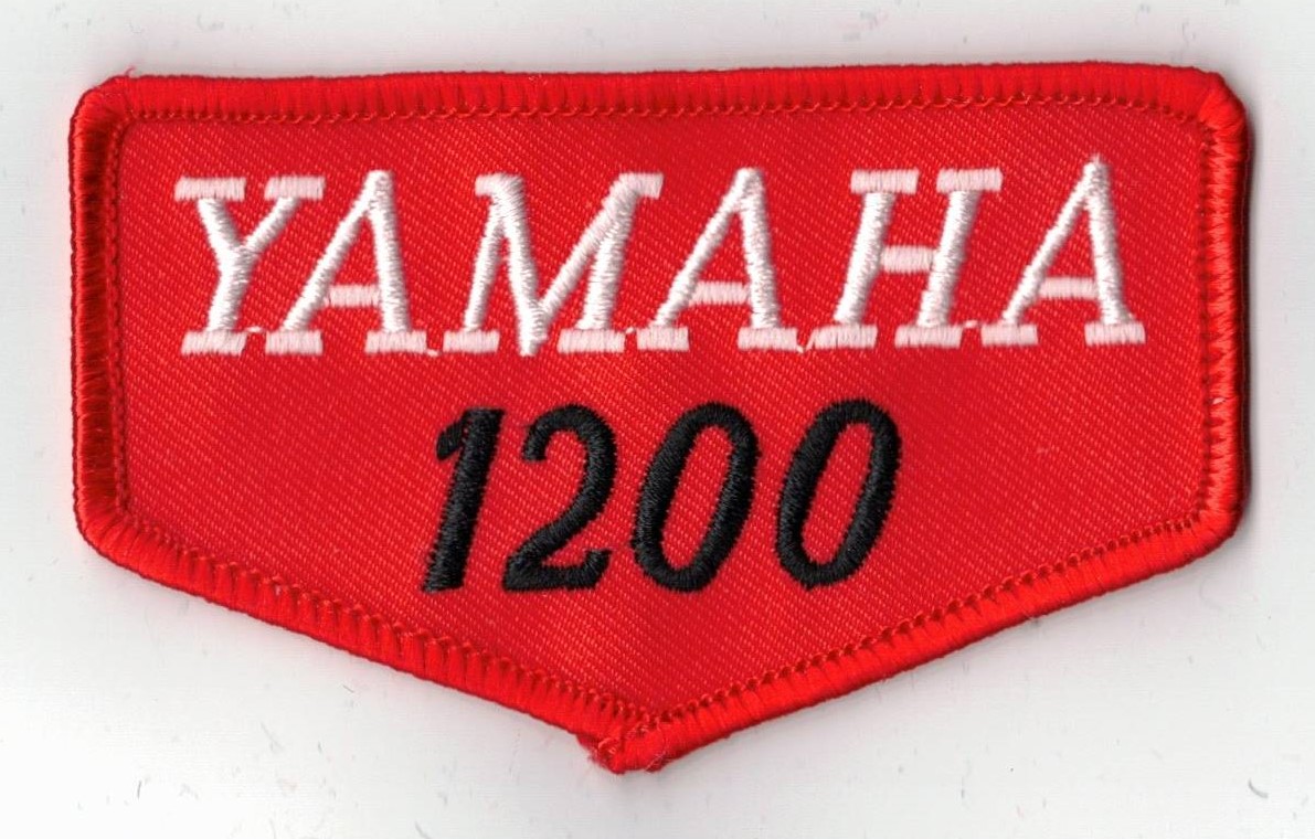 YAMAHA 1200 TYGMÄRKE ca90x54mm