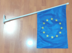 EU FASADFLAGGA 60X40CM PÅ STÅNG 90CM LÅNG