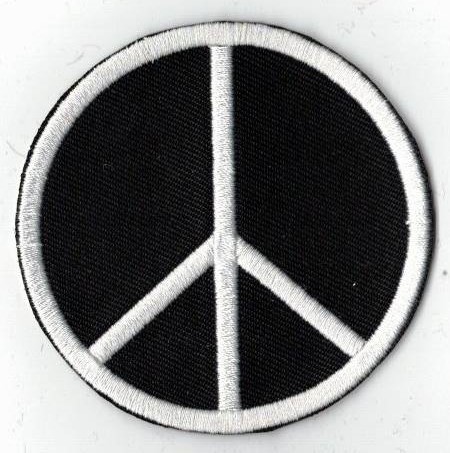 PEACE TYGMÄRKE 70mm