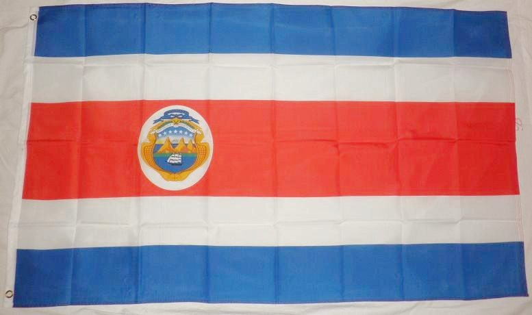 COSTA RICA FLAGGA 90X60CM