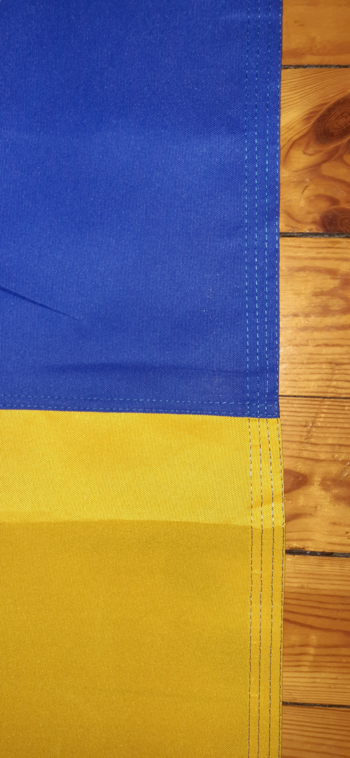 UKRAINA SYDD FLAGGA PREMINUM KVALITET 240X150CM FÖR FLAGGSTÅNG 10 METER