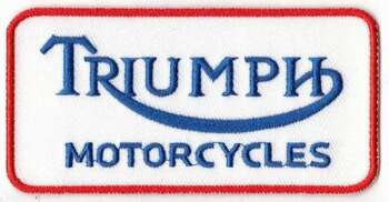 TRIUMPH TYGMÄRKE 100x50mm