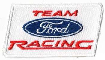 FORD RACING TYGMÄRKE 85x47mm