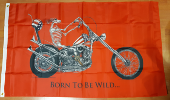 BORN TO BE WILD FLAGGA 150X90CM