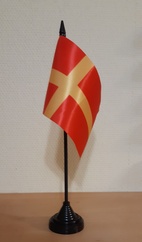 SKÅNE HANDFLAGGA 15X10CM PREMIUM