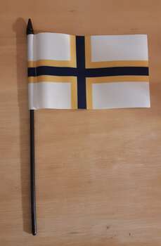 SVERIGEFINSK HANDFLAGGA 15X10CM PREMIUM