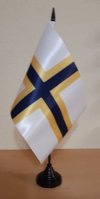 SVERIGEFINSK PREMIUM HANDFLAGGA 23X15CM