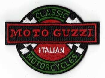 MOTO GUZZI TYGMÄRKE 78x58mm